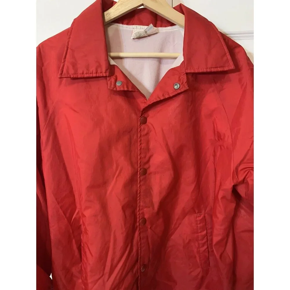 Vintage 90's Hartwell Continental Red Sox Jacket Windbreaker‎ Sz L Red Men’s